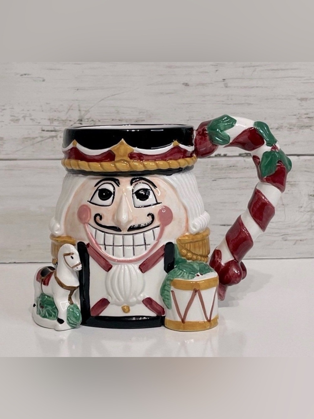 NWOT Tis’ The Season Nutcracker Face Mug PRICE FIRM